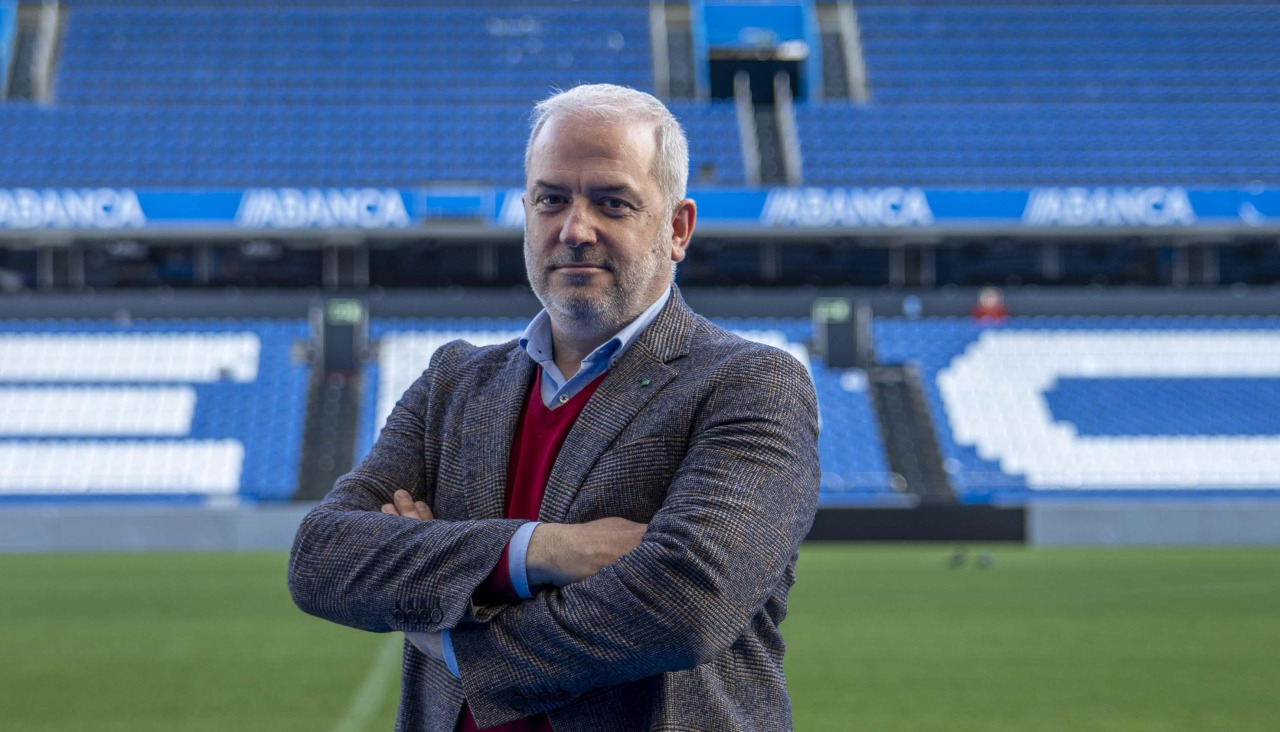 Gonzalo Castro, en el estadio de Riazor