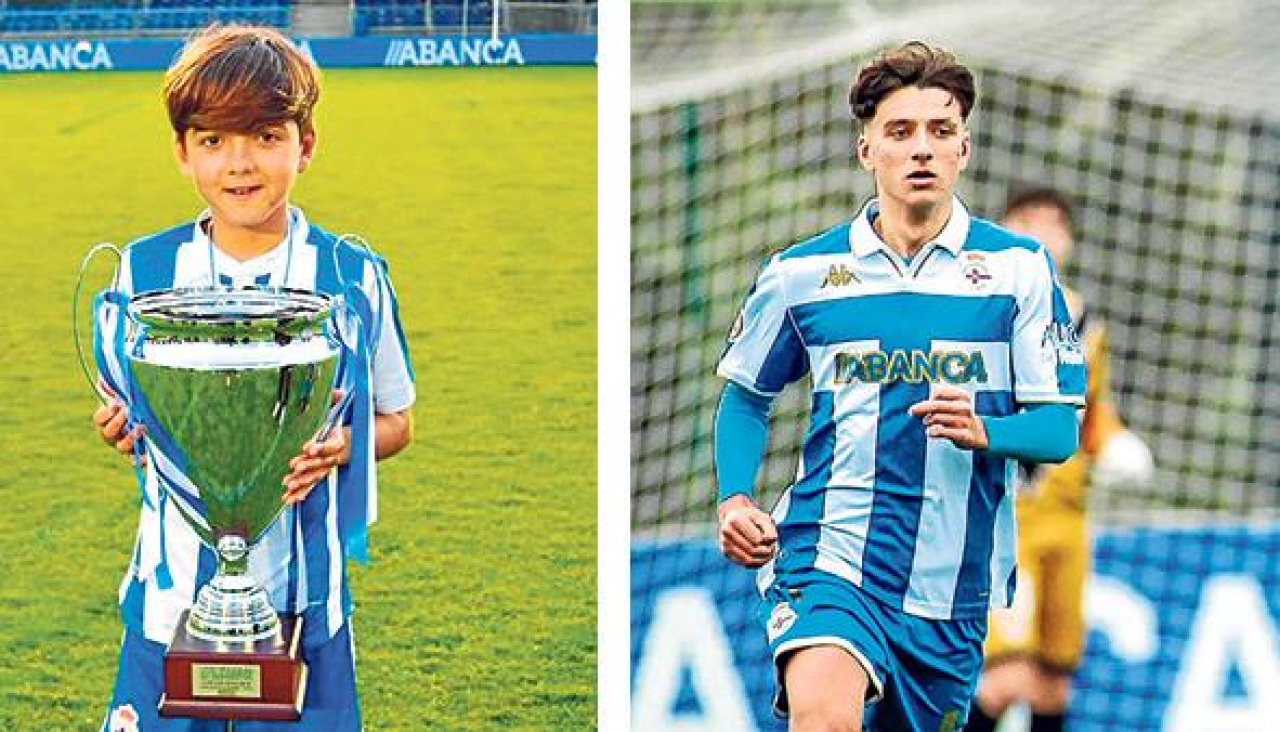 Mauro Valeiro de pequeño y en la actualidad