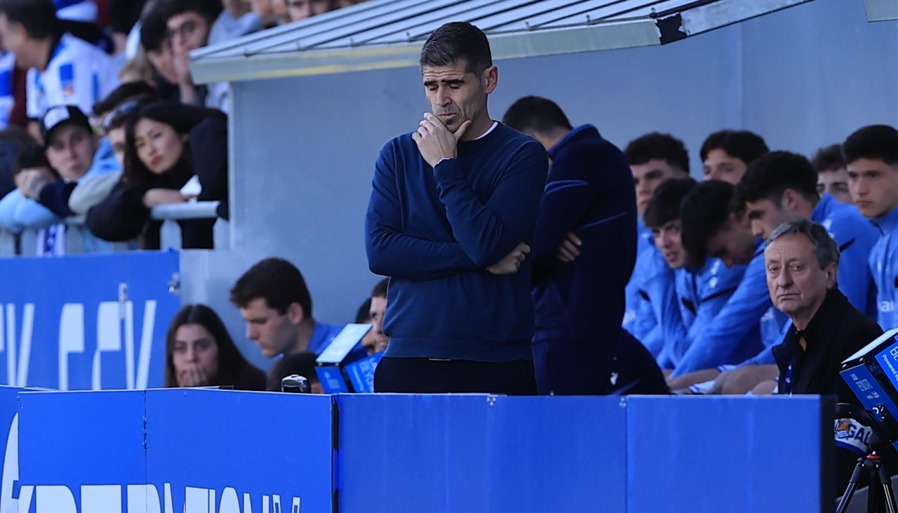 Antonio Hidalgo en el Real B - Deportivo de Zubieta