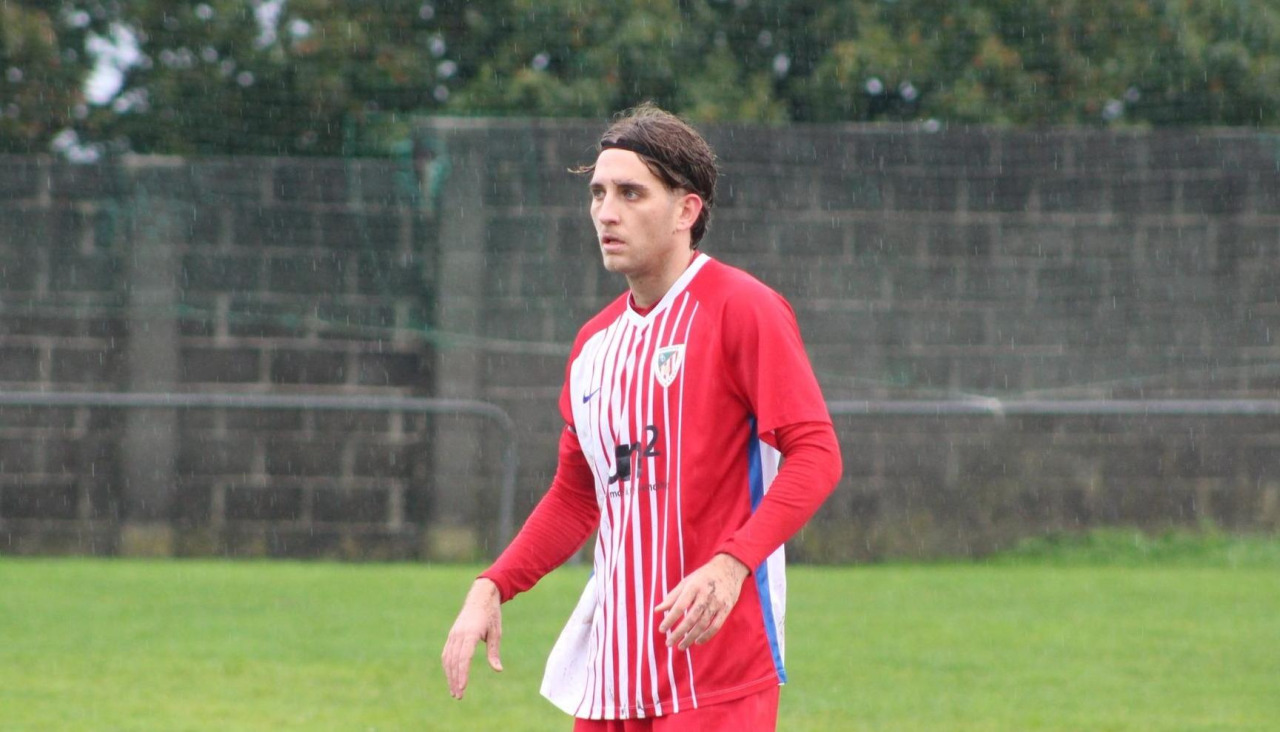 Xabi Buján durante un partido con el Portazgo