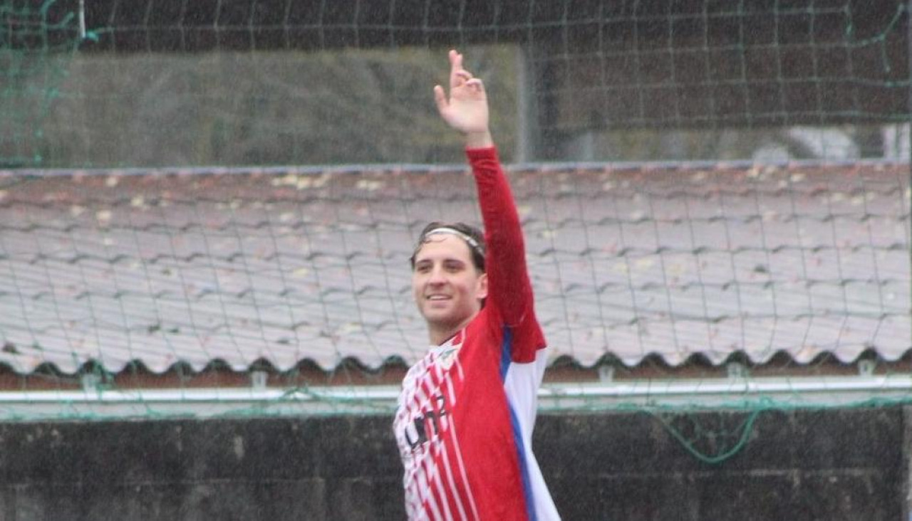 Xabi Buján durante un partido con el Portazgo