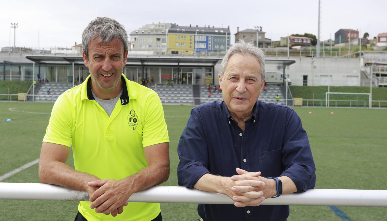 Fran junto a Rodríguez Vaz en su campus en verano de 2025Campus Fran 2025