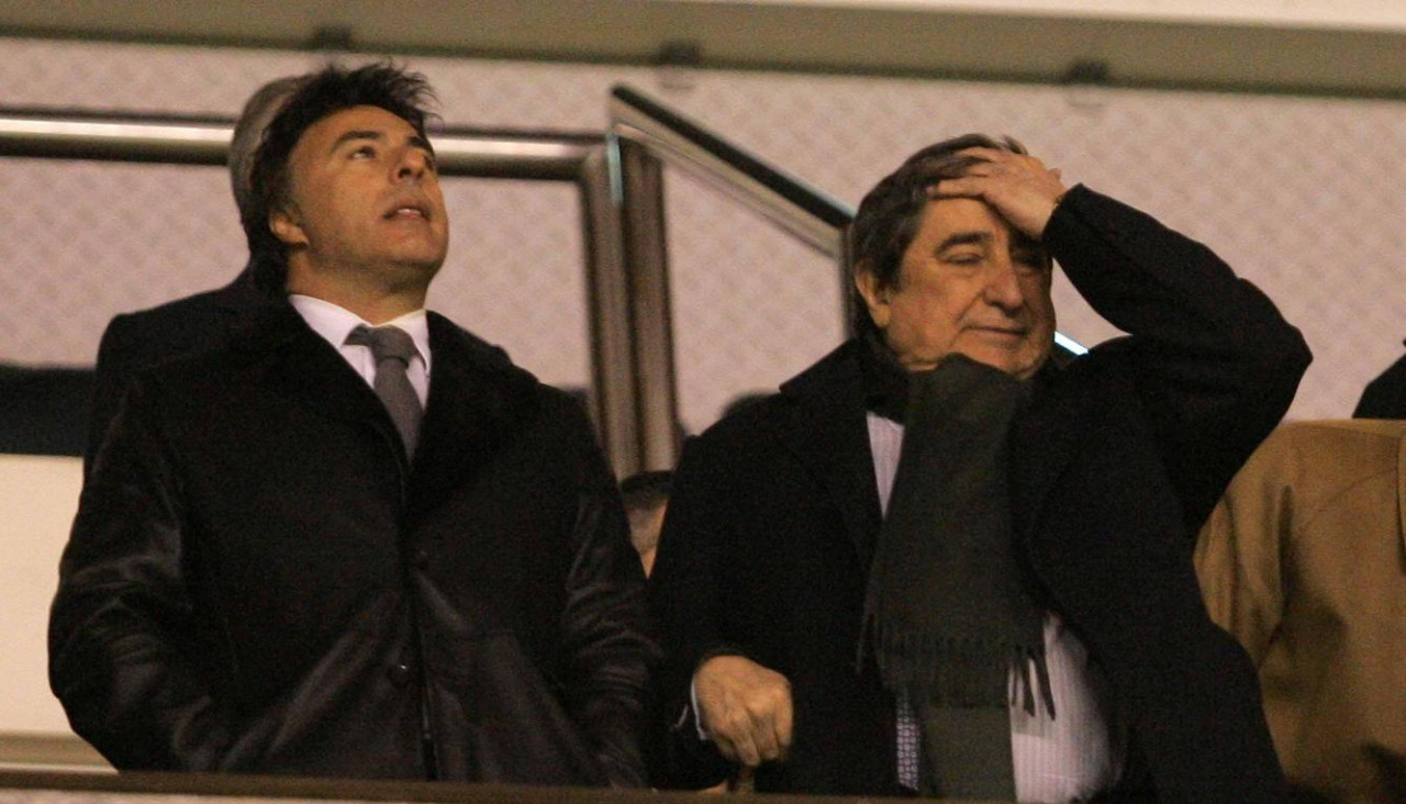 Lendoiro junto a Quique Pina en el Deportivo-Granada de 2013FútbolLiga Primera DivisiónDeportivo - Granada 0-3