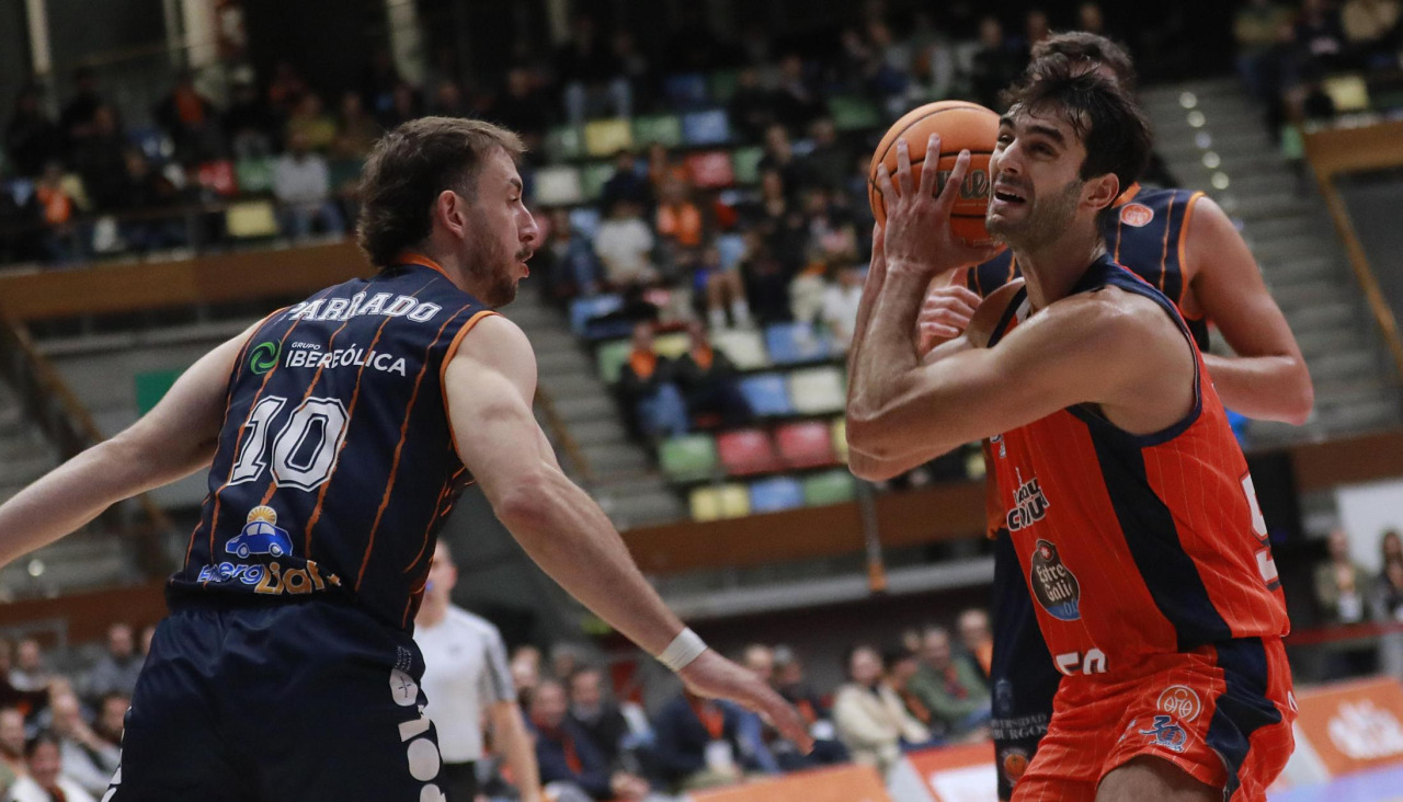 Jacobo Díaz en un lance del Leyma-Tizona de Copa de España