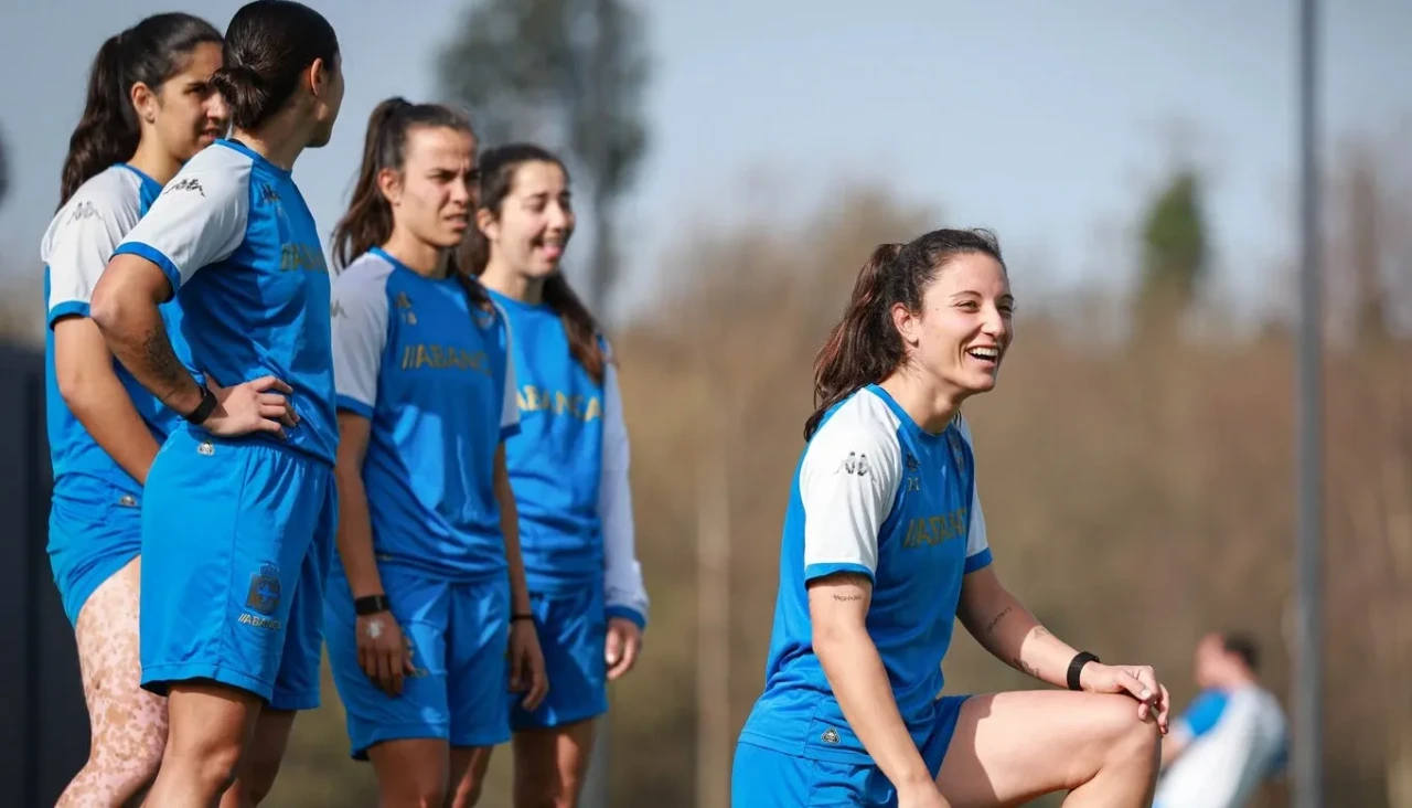 Sesión de entrenamiento de este martes en Abegondo