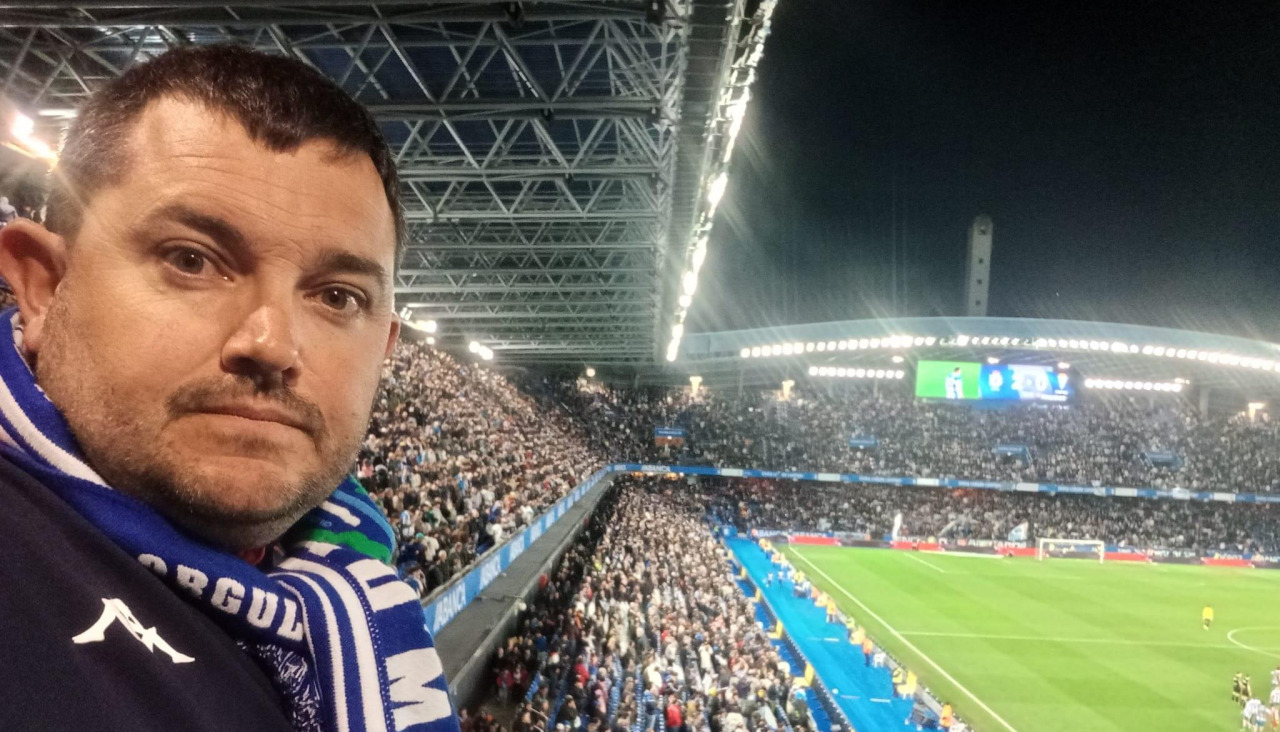 Yosua Valle, en el estadio de Riazor recientemente