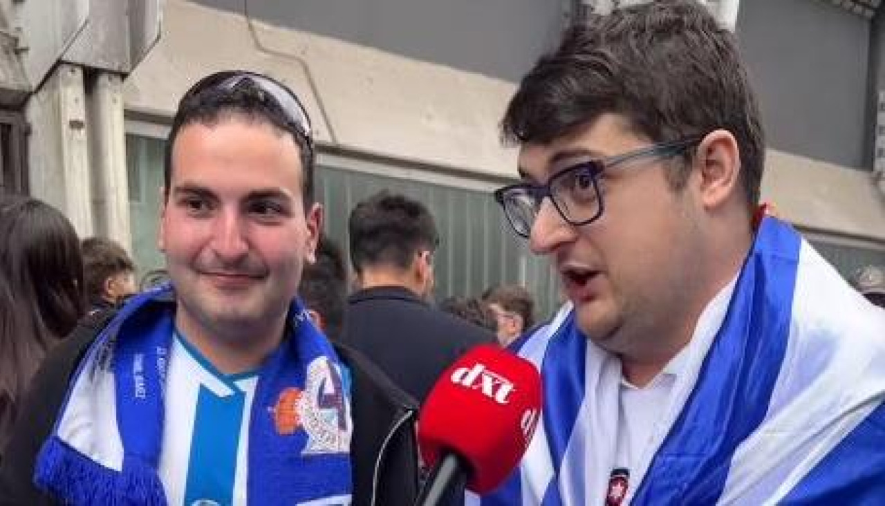 Afición del Dépor tras el triunfo ante el Leganés
