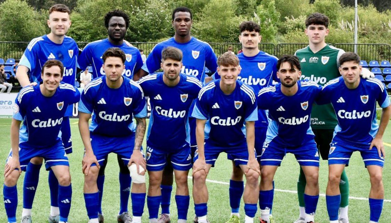 El once del Bergantiños ante el Sámano