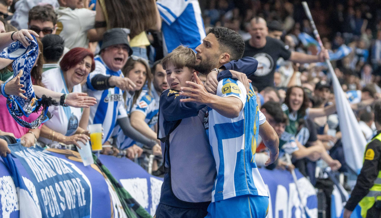 Eddahchouri celebra su gol ante el Leganés