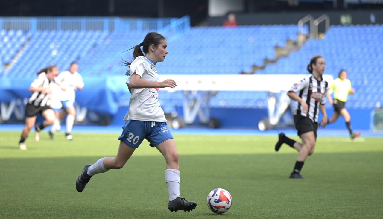 Candela Moreno durante la final de Copa Coruña 2025