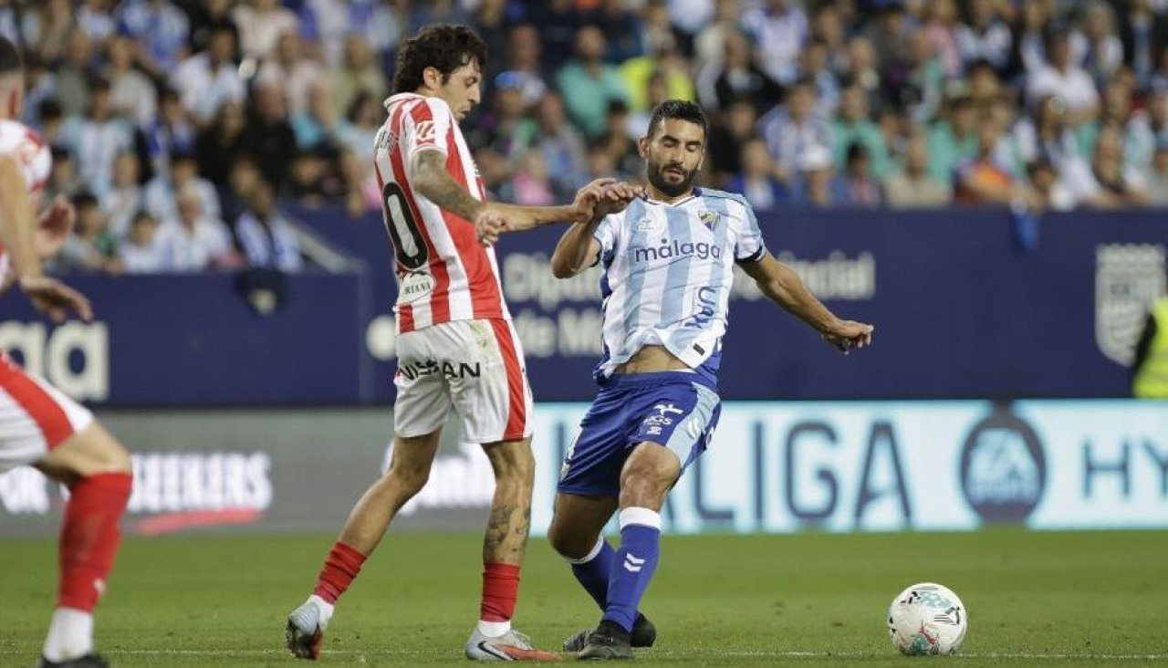 Málaga y Sporting firmaron tablas en La Rosaleda