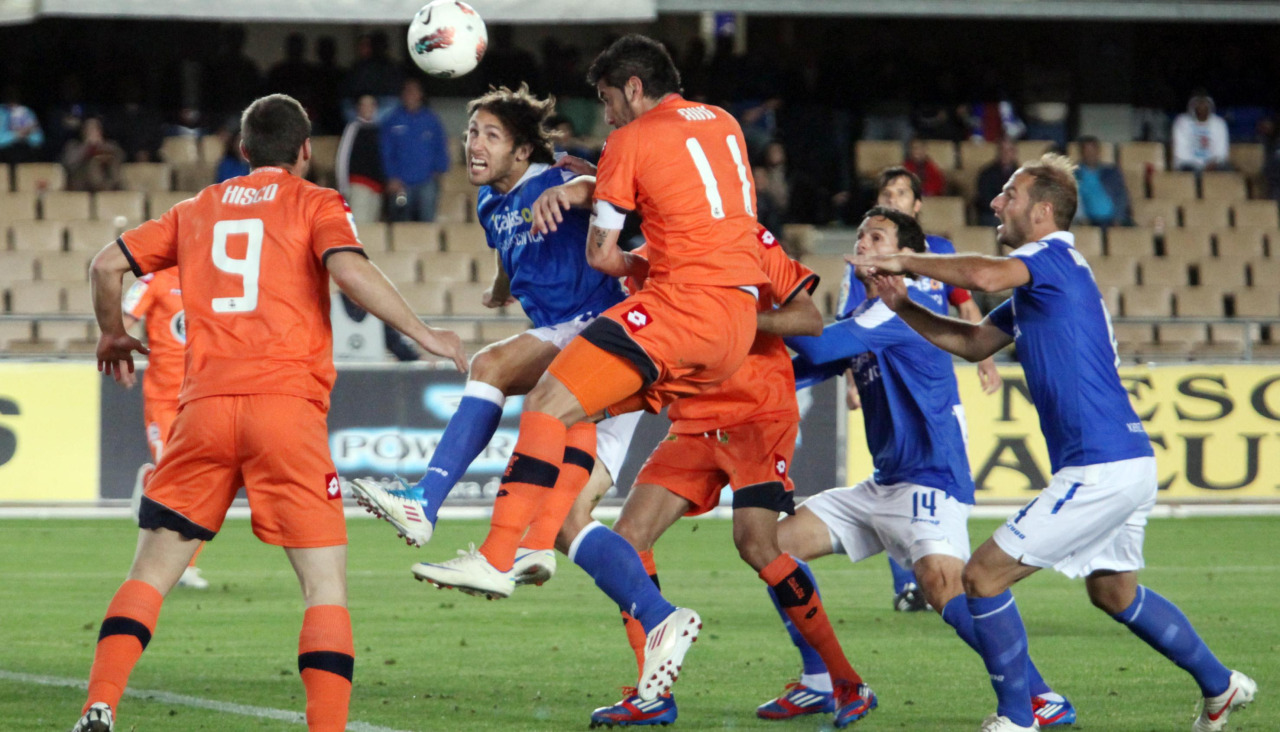 Jugada del Xerez-Deportivo (3-2), única derrota en las siete últimas jornadas del equipo que ascendió en 2012