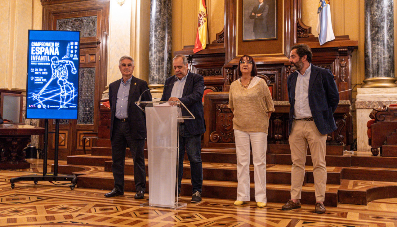 Presentación del Campeonato de España infantil en el Ayuntamiento