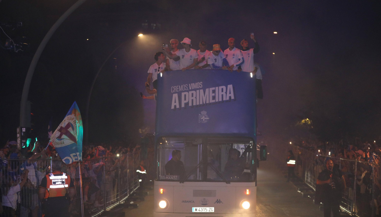 Celebración del Dépor en Cuatro Caminos