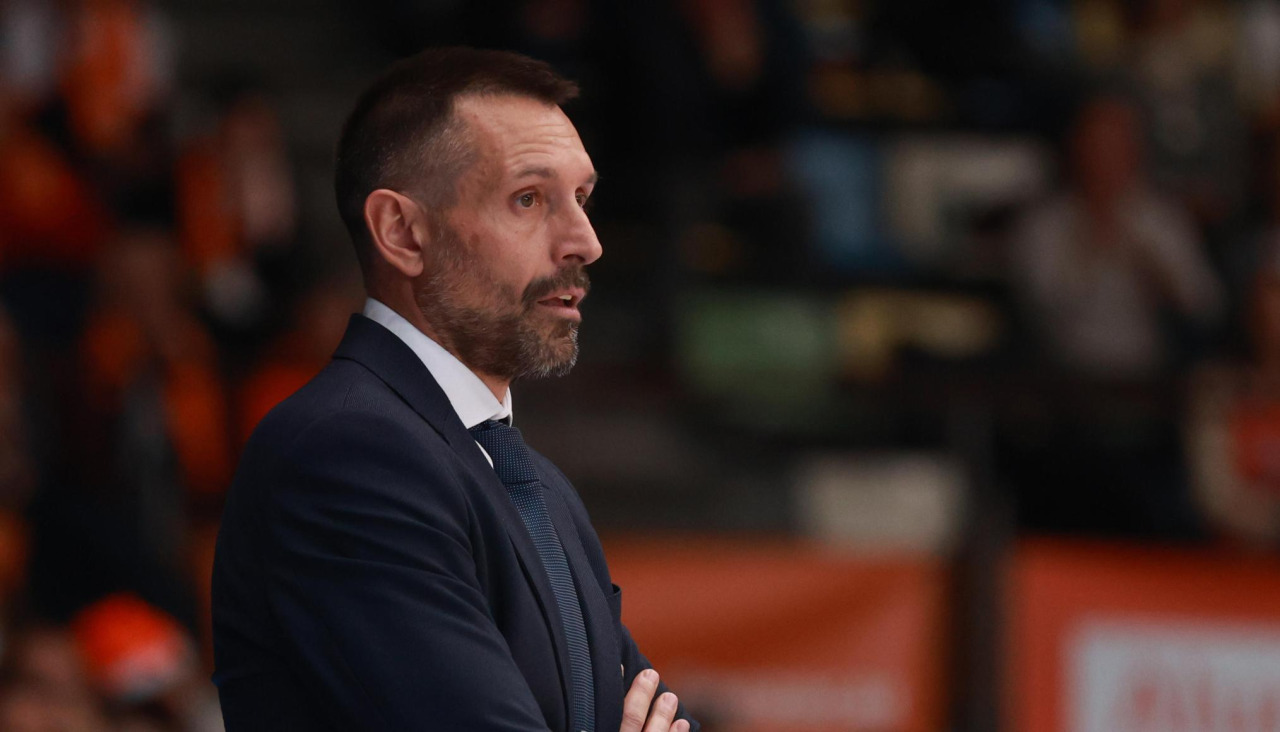 Natxo Lezkano, durante el Básquet Coruña-Palencia de la primera vuelta liguera
