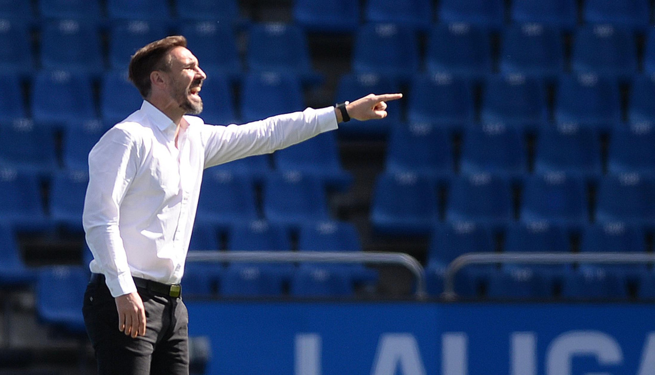 Borja Fernández en el encuentro entre Fabril y UD Ourense en Riazor