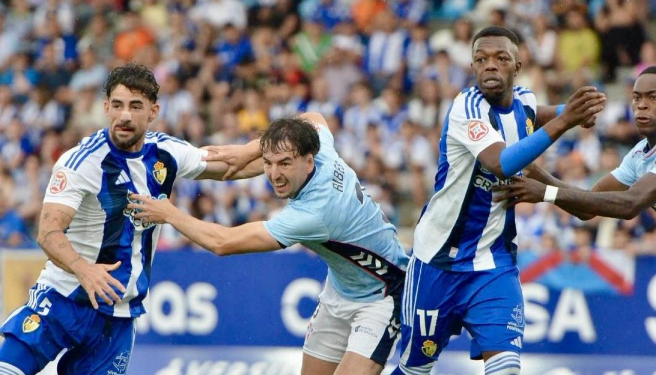 Una imagen del Ponferradina-Celta Fortuna