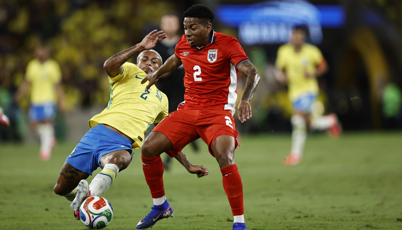 El brasileño Wesley en un amistoso ante Panamá