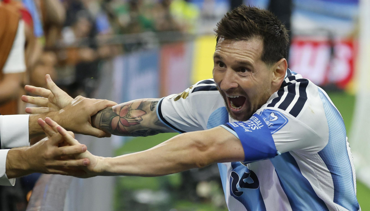Leo Messi celebra el segundo gol del combinado argentino durante el partido del Mundial 2026 entre Argentina y Austria