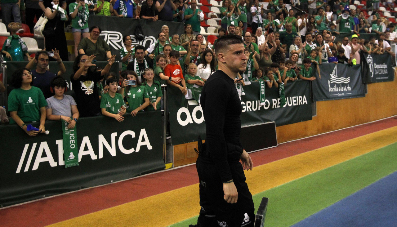 Martín Garaboa, tras la derrota en un Palacio de los Deportes que registró una gran entrada