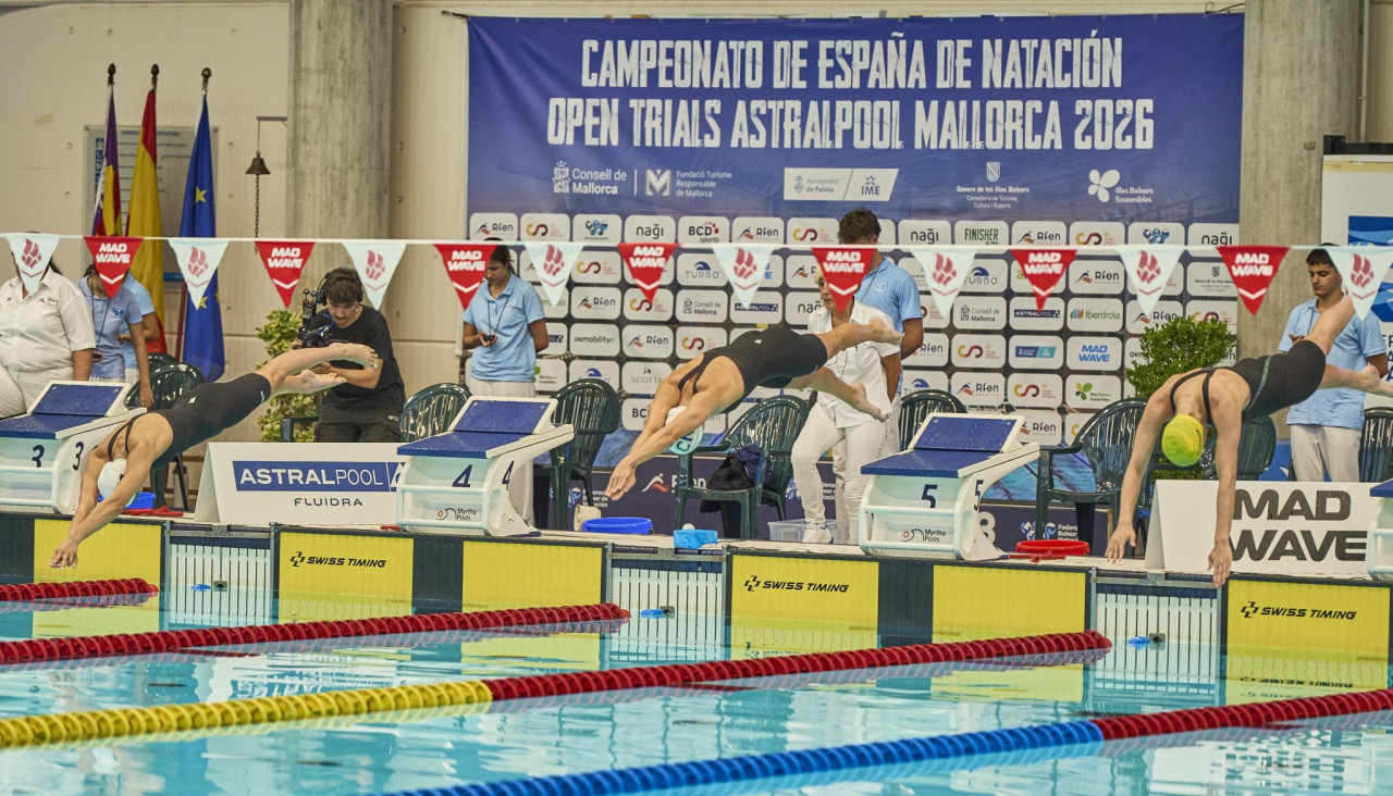 Imagen de la salida de una de las finales del Campeonato de España Absoluto P50 Open Trials en Son Hugo