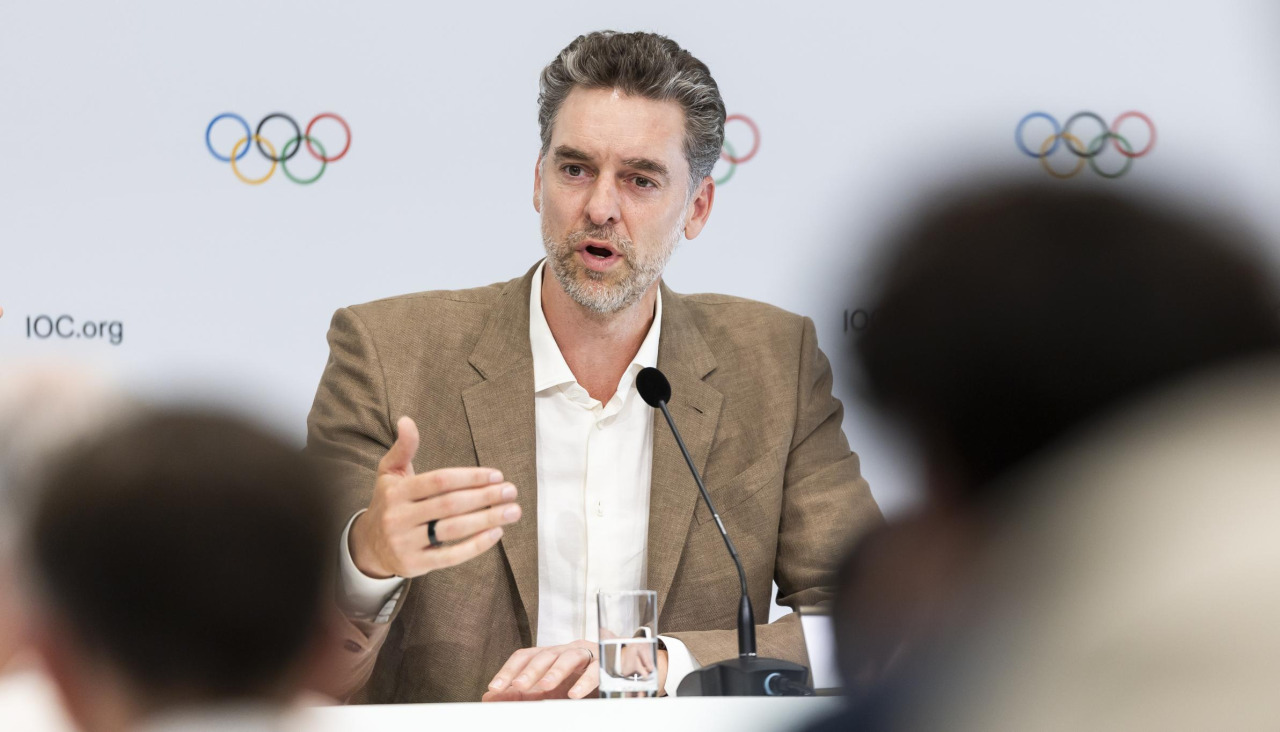 Pau Gasol durante una rueda de prensa ofrecida por el COI