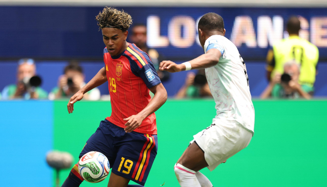 Lamine Yamal en el España-Austria