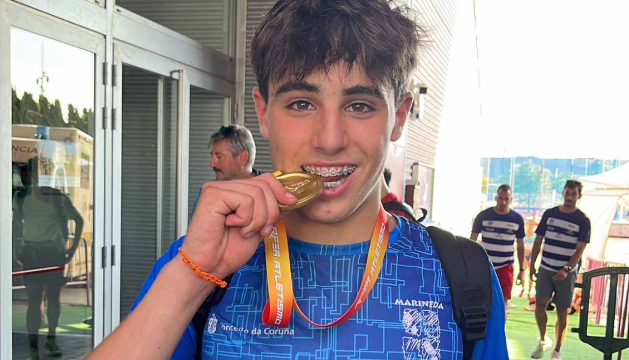 Mauro Seguín, con la medalla de oro
