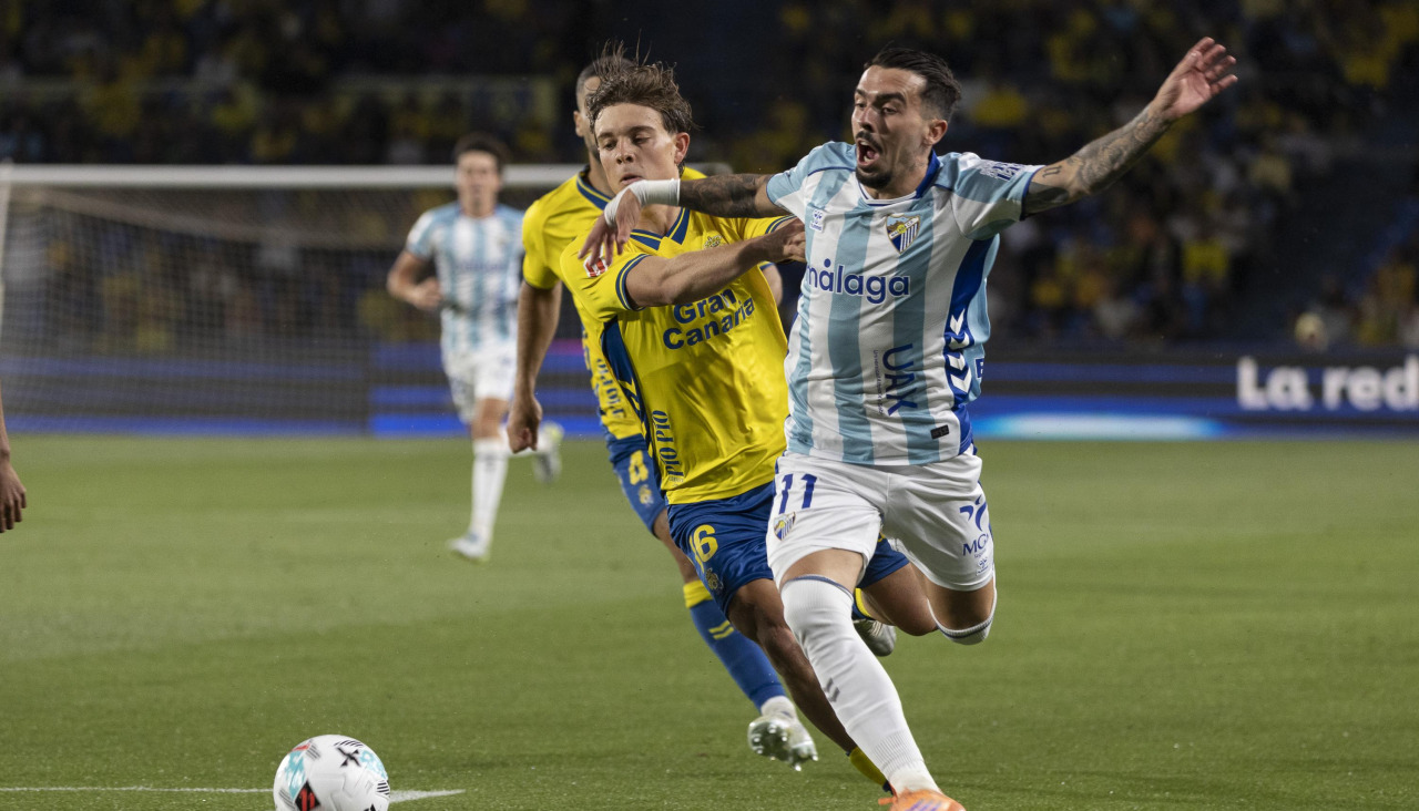 Amatucci en el Las Palmas-Málaga de la pasada temporada