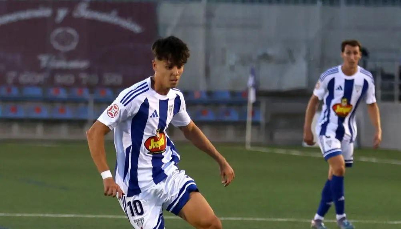 David Iglesias, durante un partido con la SD Ejea