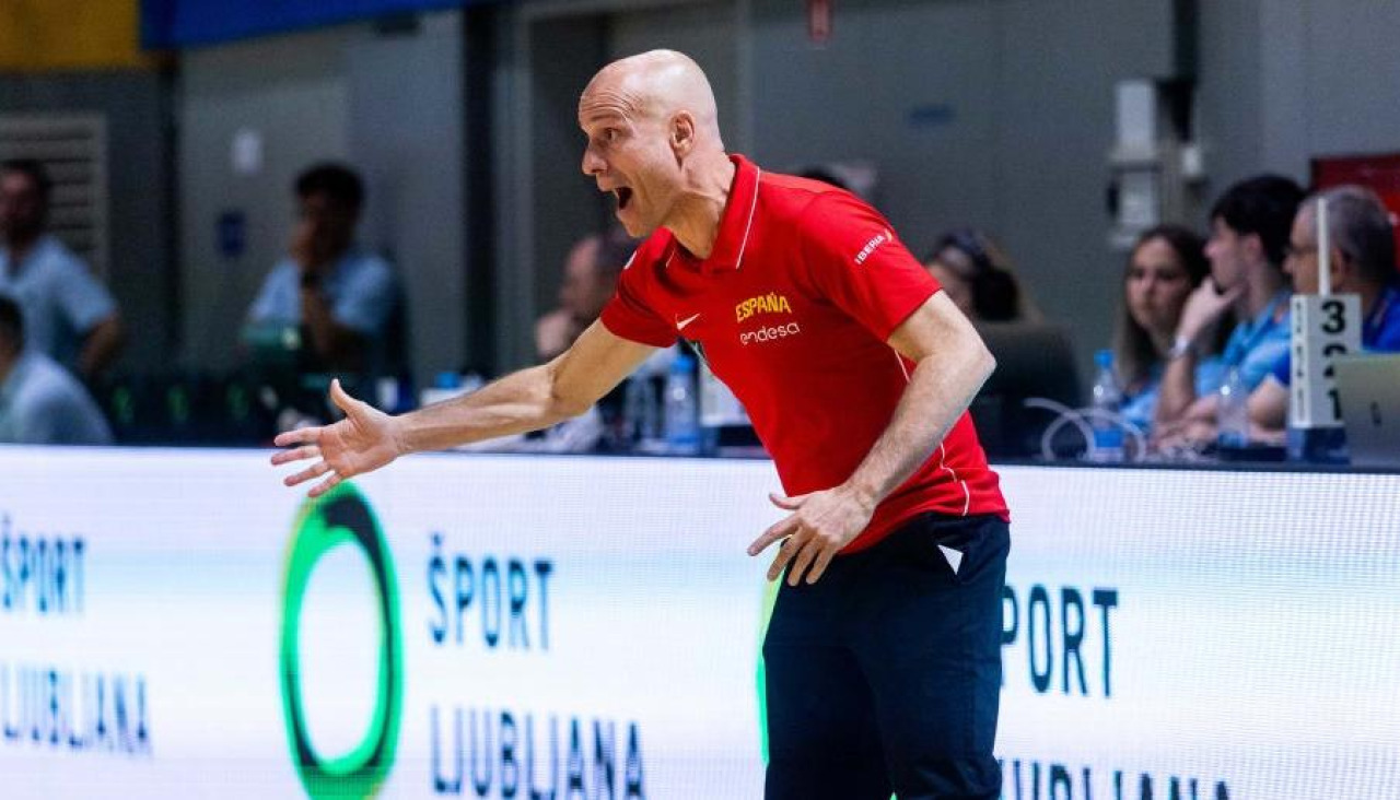 Carles Marco durante el España-Croacia