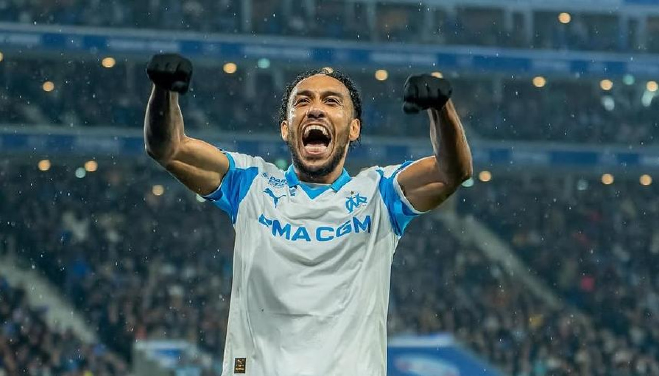 Pierre-Emerick Aubameyang en el Olympique Marsella