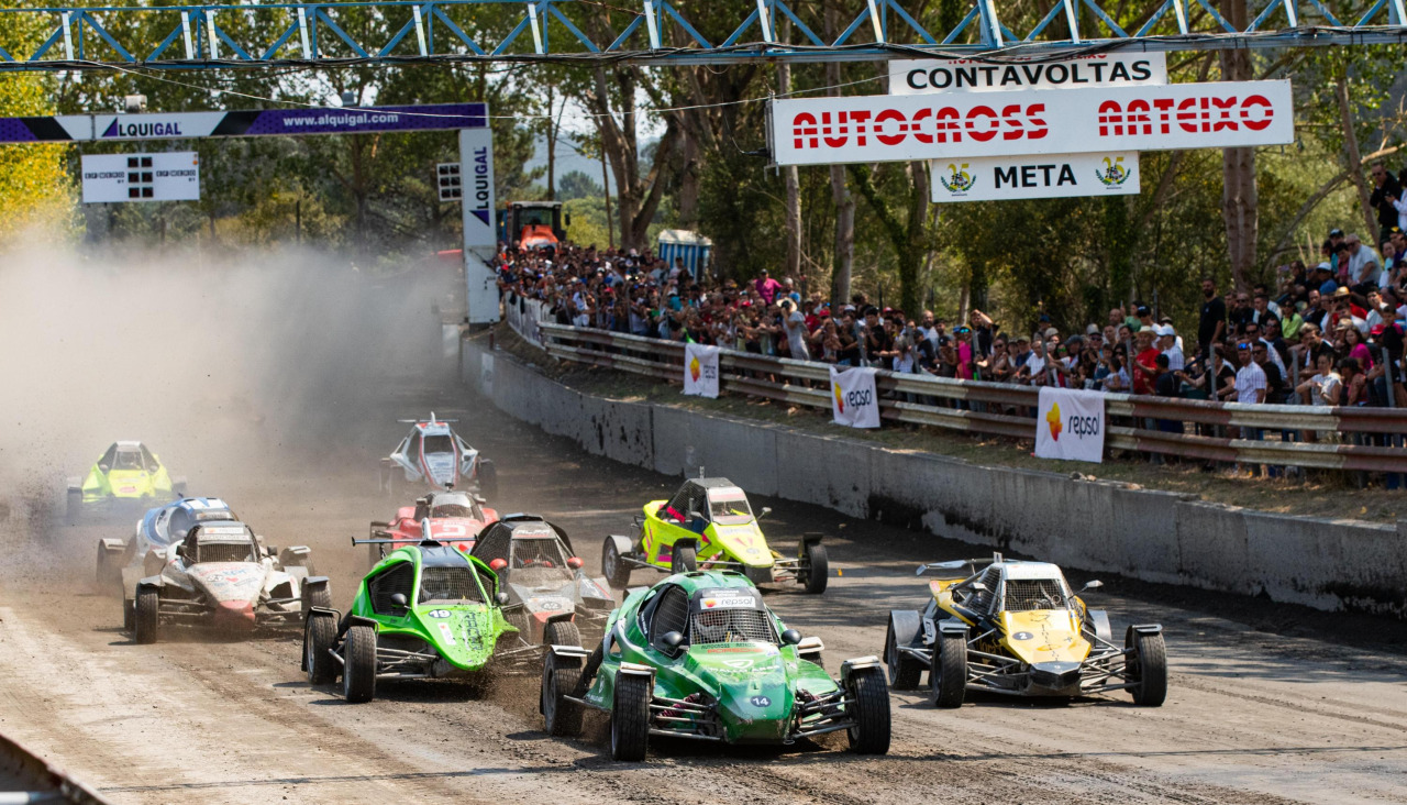 Imagen de una prueba de la pasada edición                        del CEAX Autocross de Arteixo