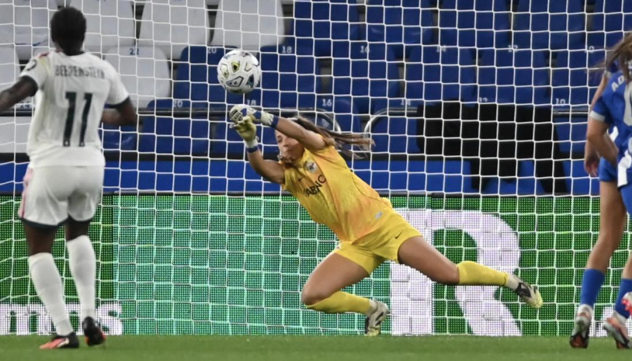 Andrea Tarazona en el Dépor -Real Madrid