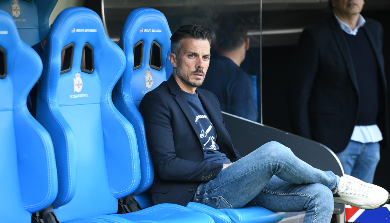 Rubén de la Barrera, en Riazor durante el Deportivo-Algeciras | Foto: Mónica Arcay