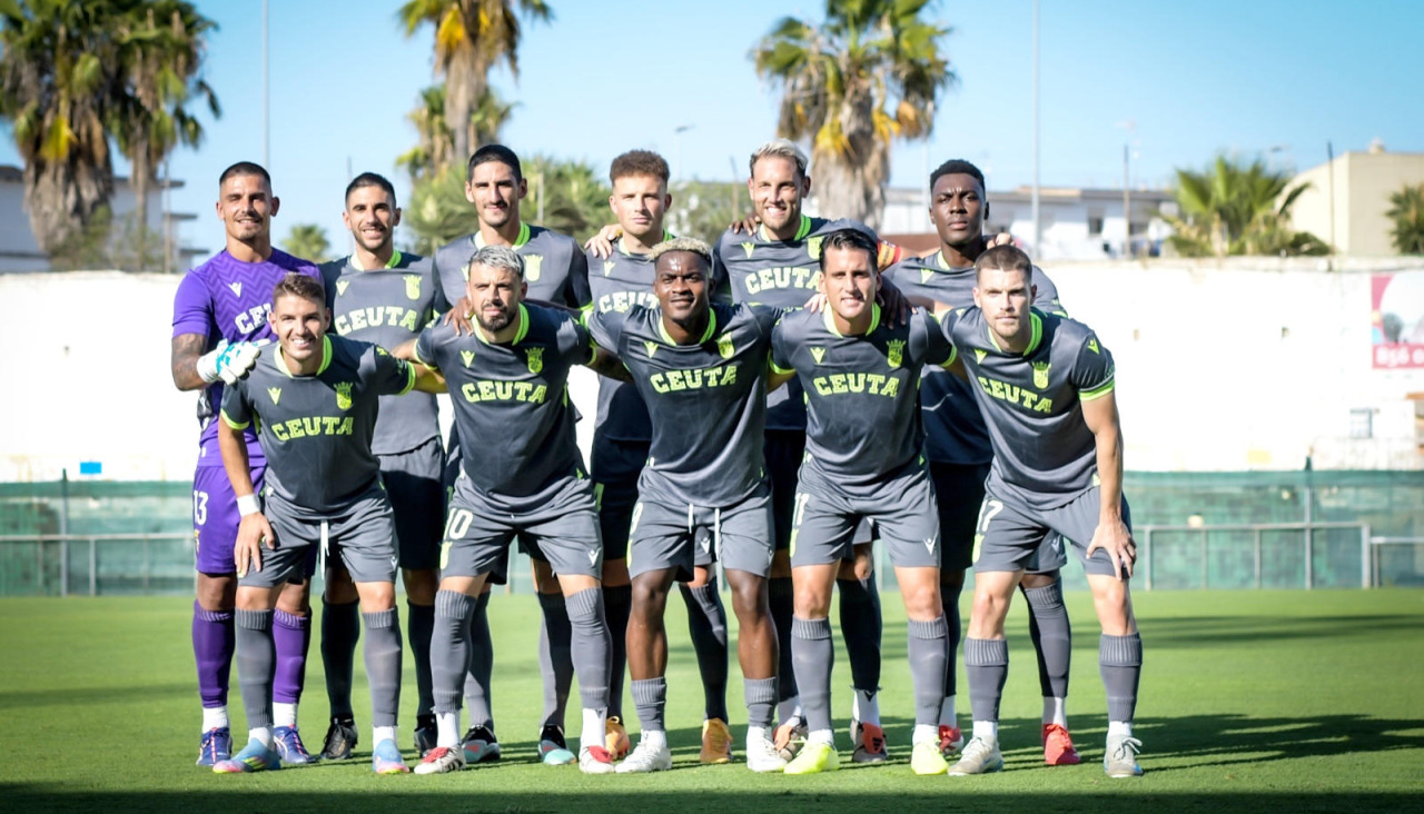 El Ceuta en un amistoso.