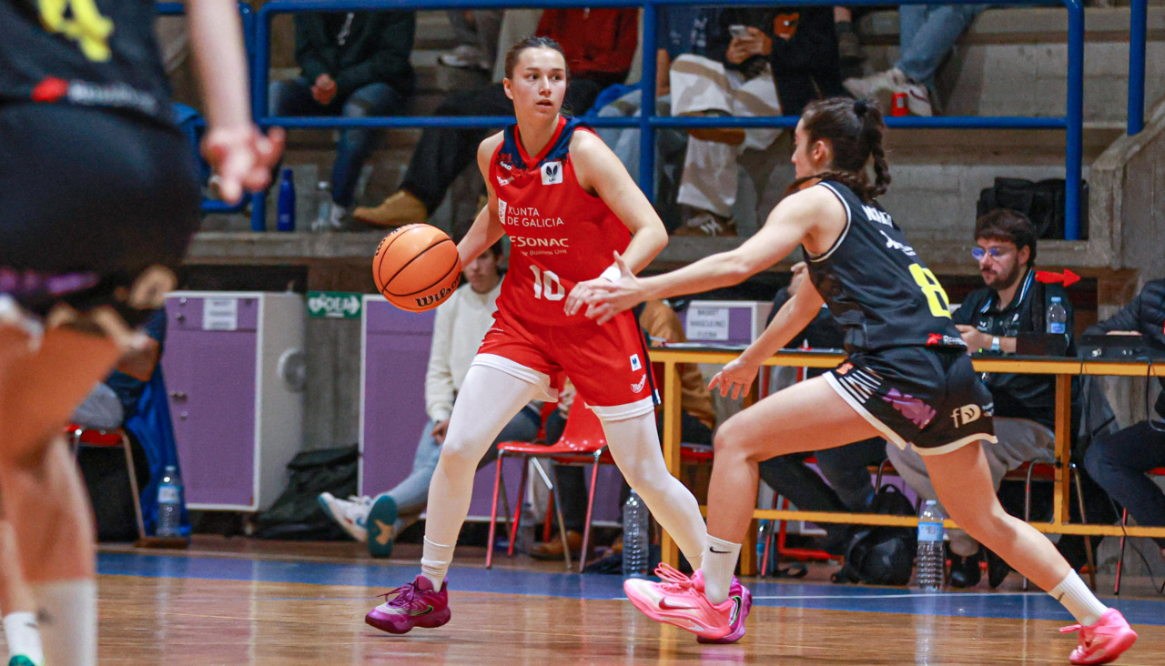 Josefina Zeballos, en el partido contra el Cortegada