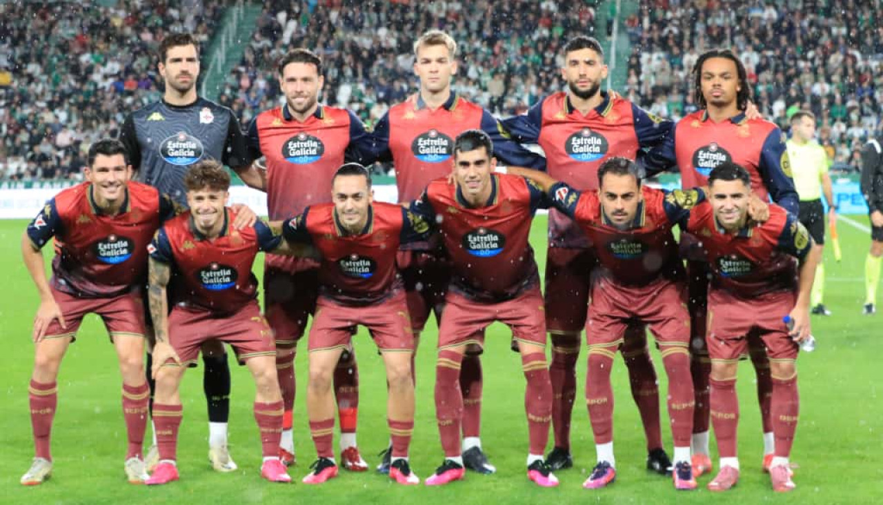 Once del Dépor ante el Córdoba