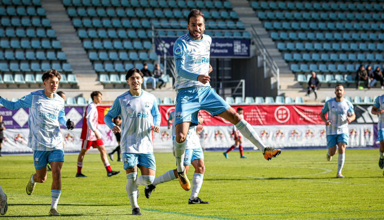 Galicia celebra un gol en la primera fase