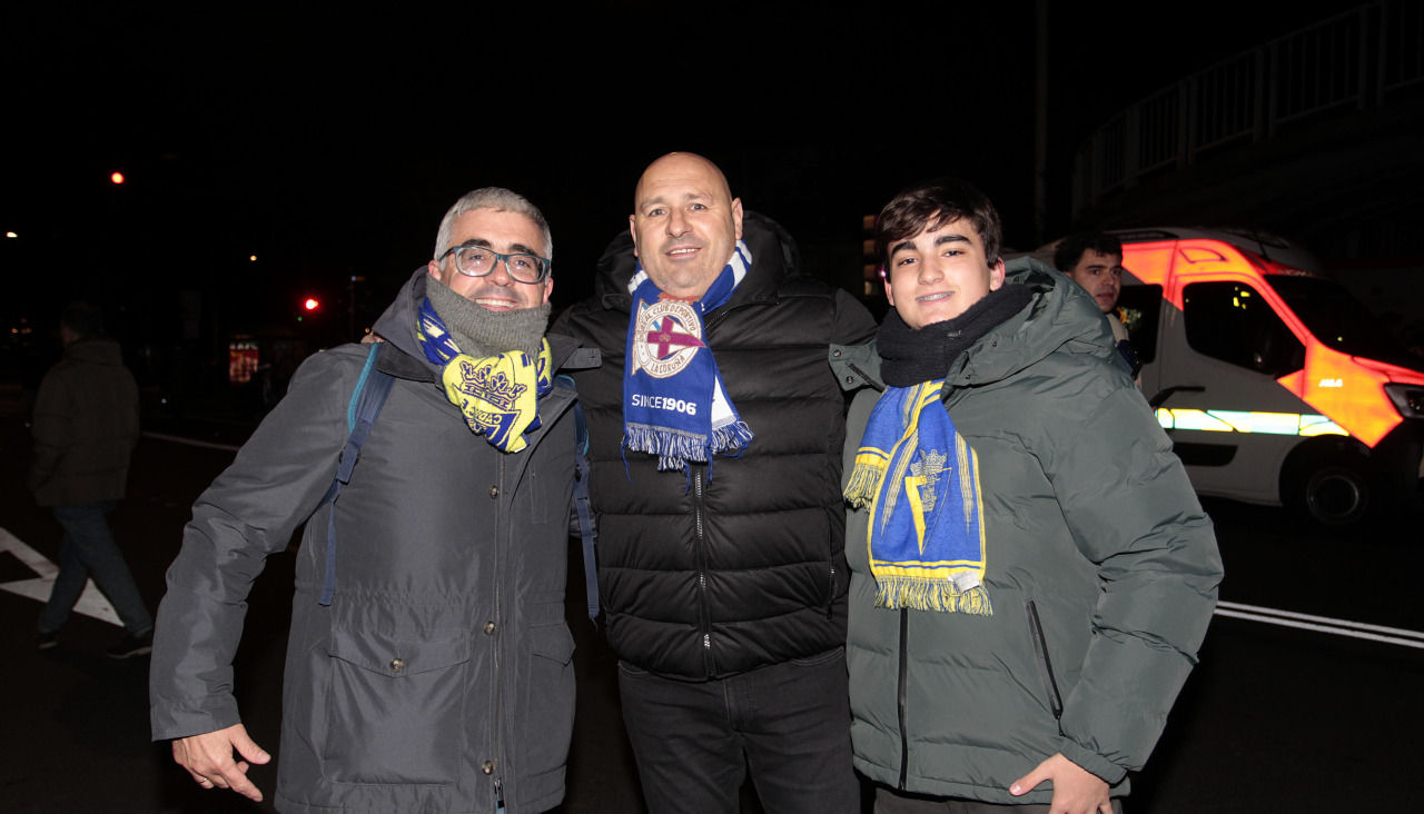 La afición del Dépor, en el partido ante el Cádiz