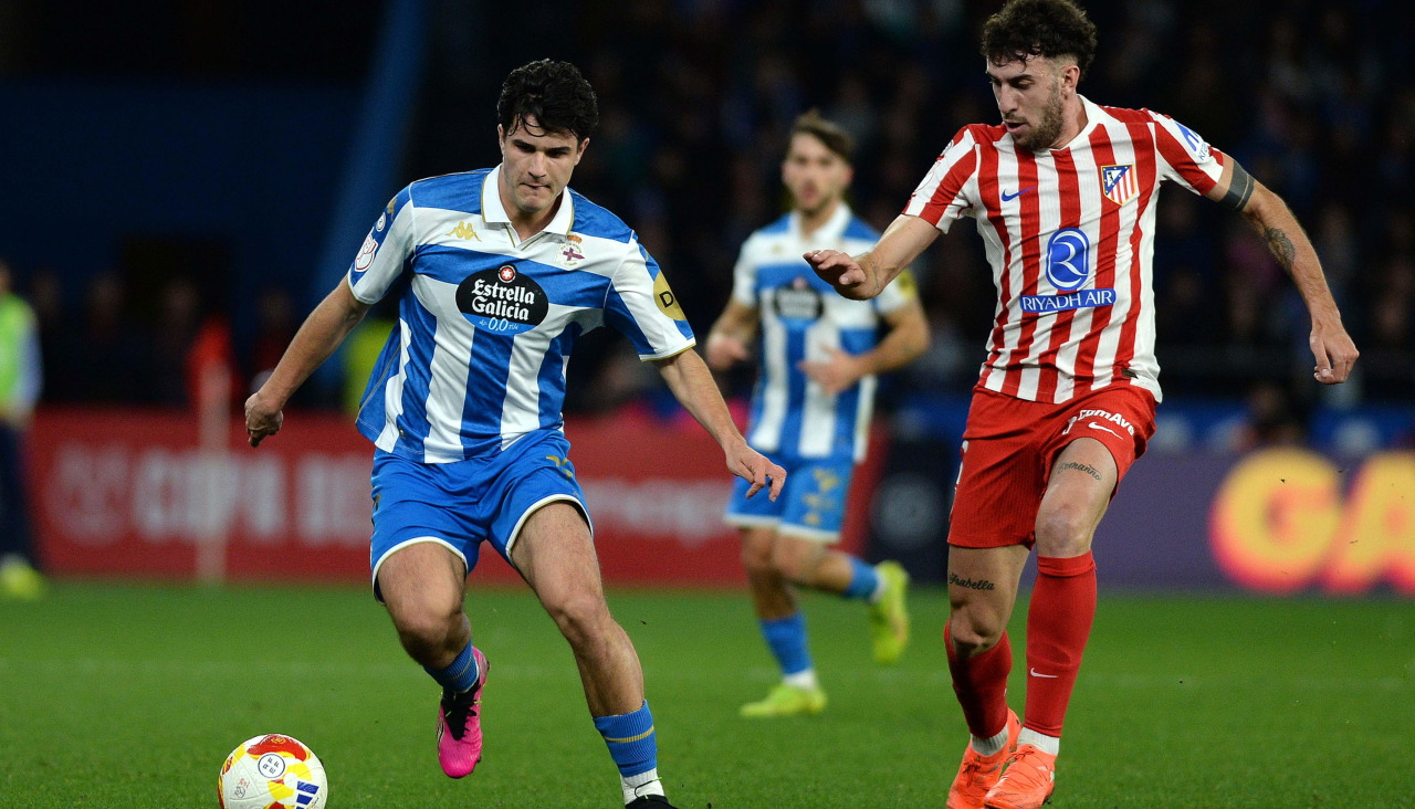 Noé Carrillo en el partido contra el Atlético