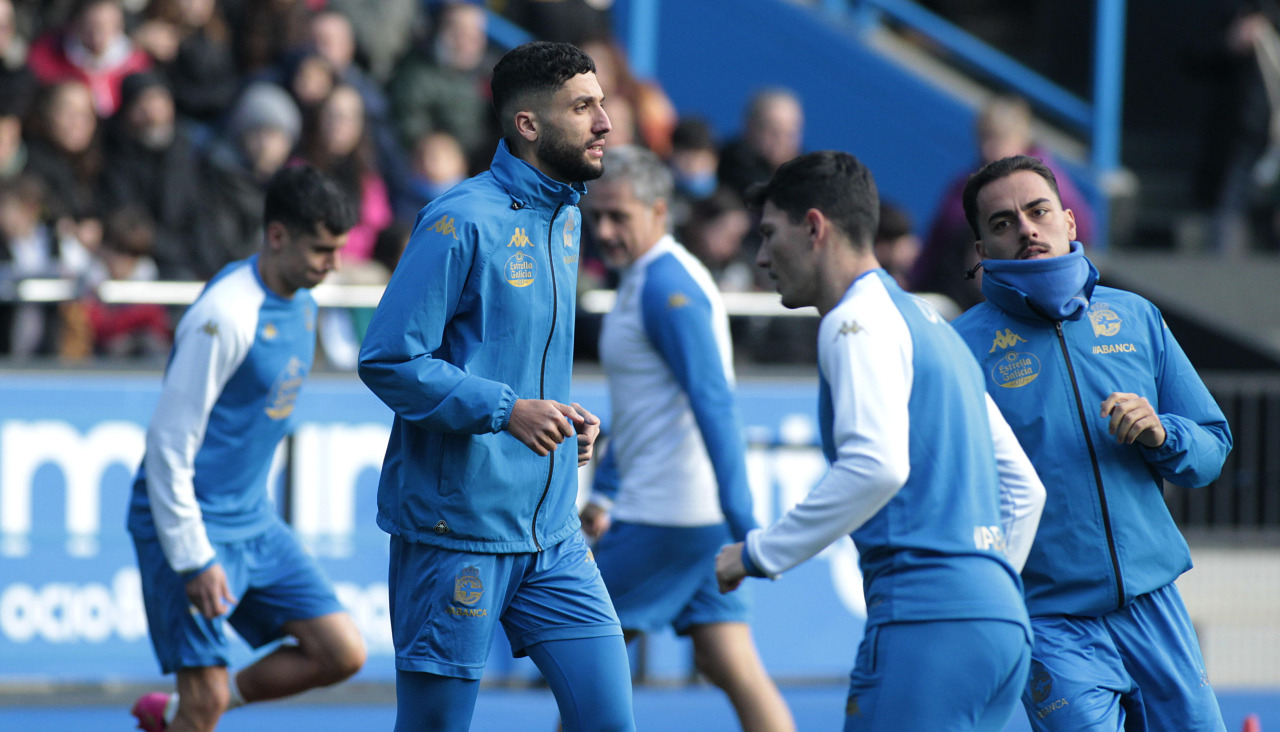 Eddahchouri, durante un entrenamiento