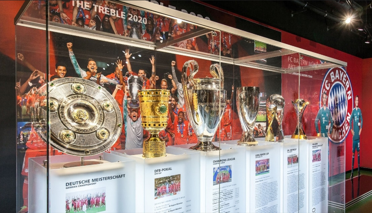 Imagen del FC Bayern Museum, el tercer museo deportivo más visitado del mundo, solo superado por los de FC Barcelona y Real Madrid