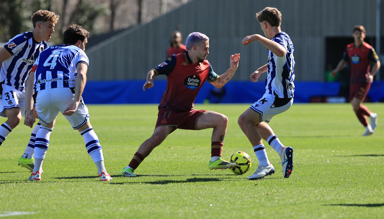 Mella, durante el duelo en Zubieta