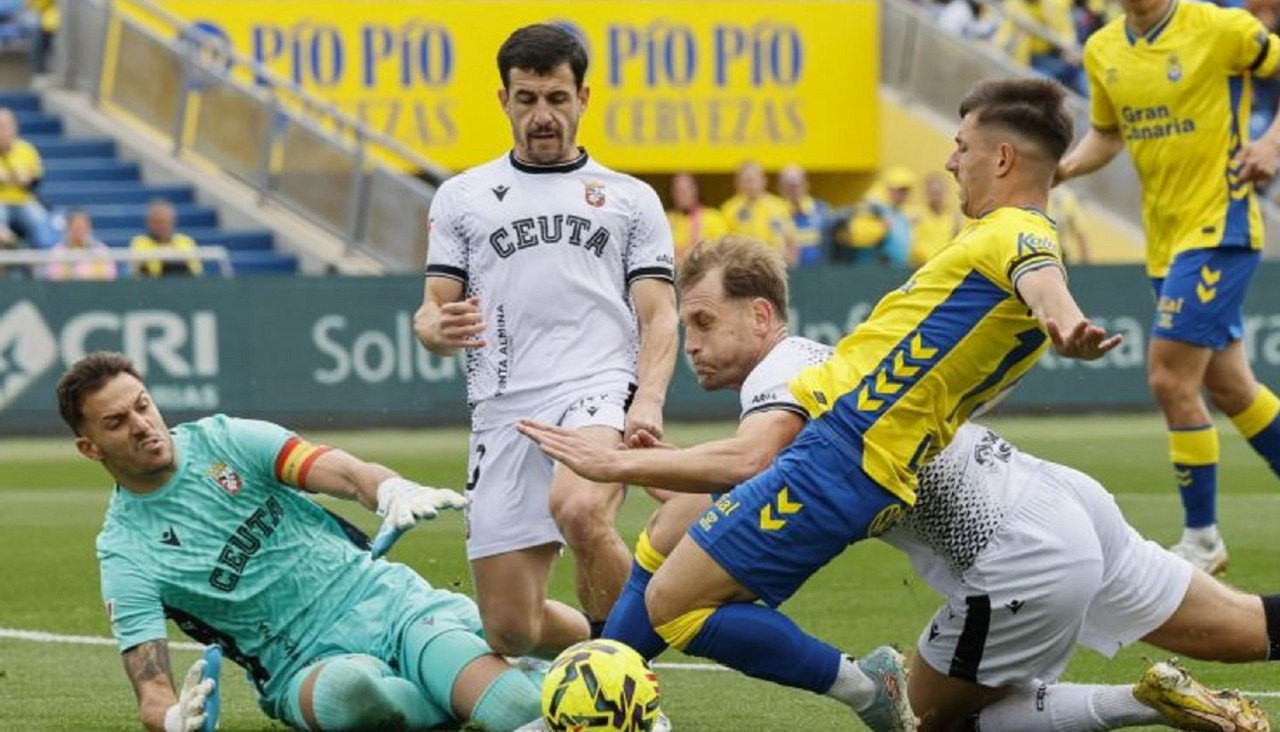 El Ceuta cayó 4-0 el pasado fin de semana ante Las Palmas