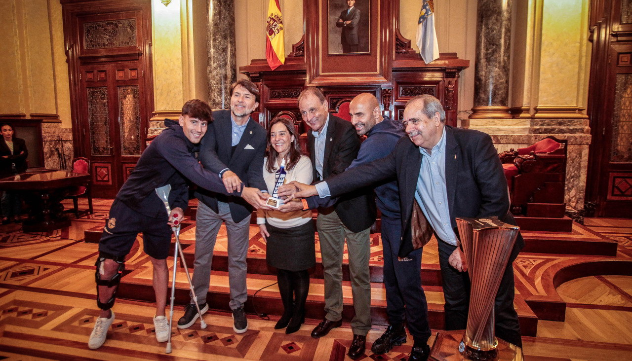 Hugo Ríos, Ismael Arilla, Inés Rey, Carlos Ballesta, Manuel Pablo y Manuel José Vázquez