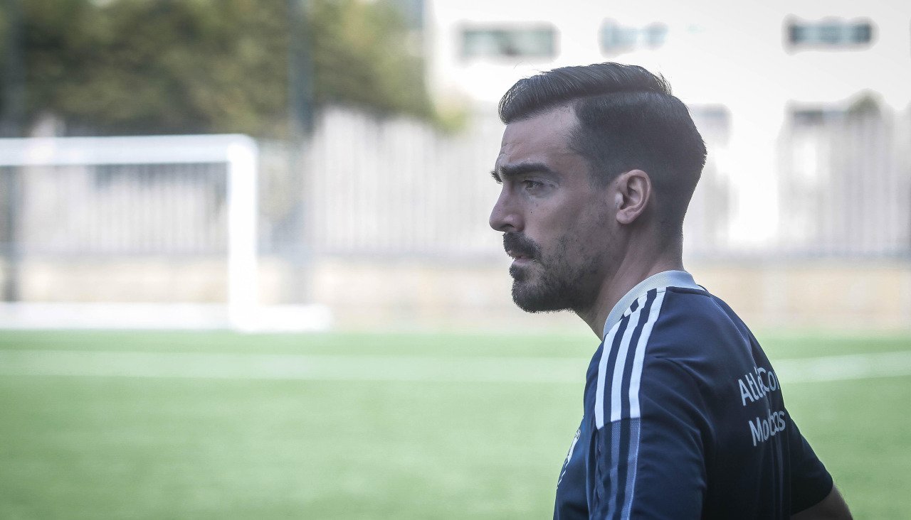 Borja Guerreiro, entrenador del Juvenil A del Montañeros