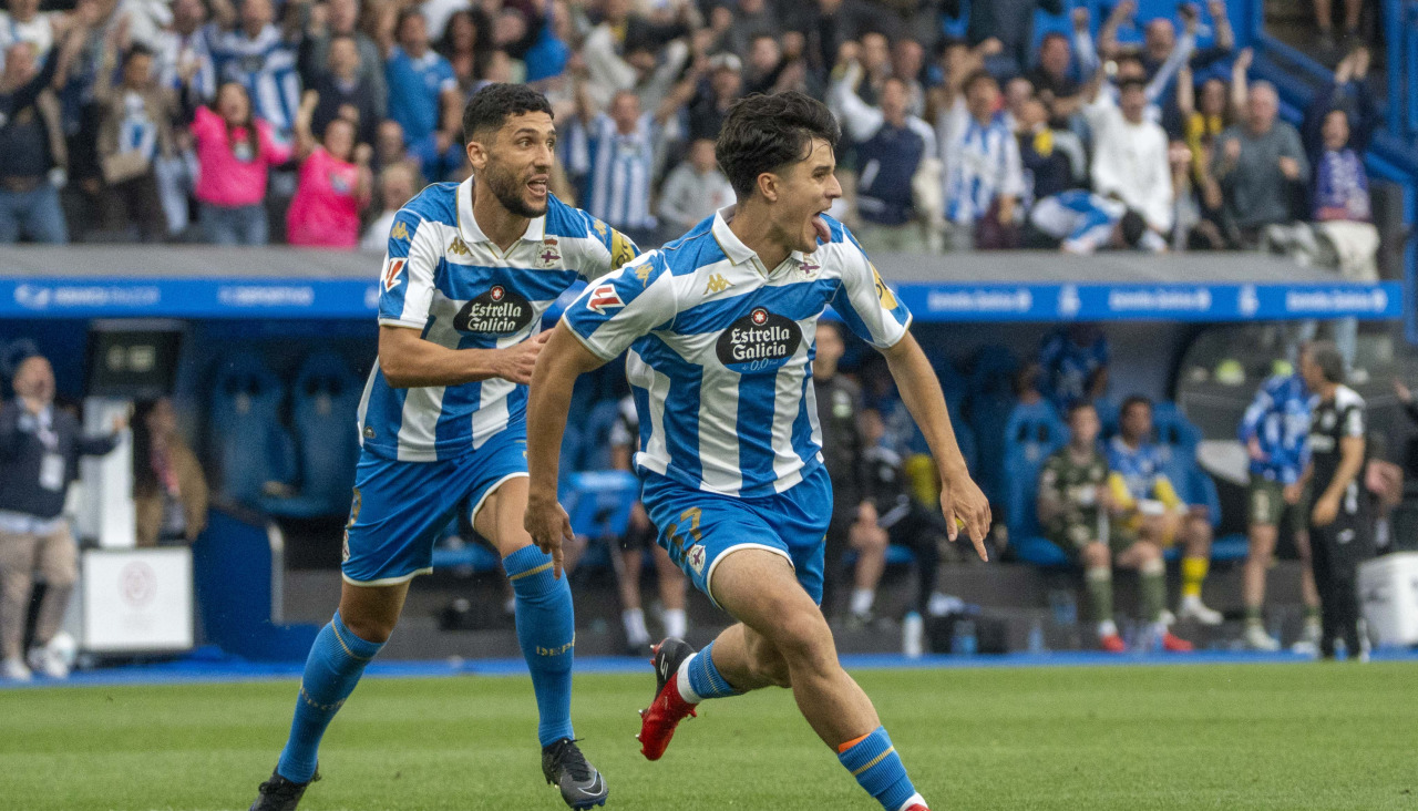 Noé Carrillo celebra su gol al Leganés