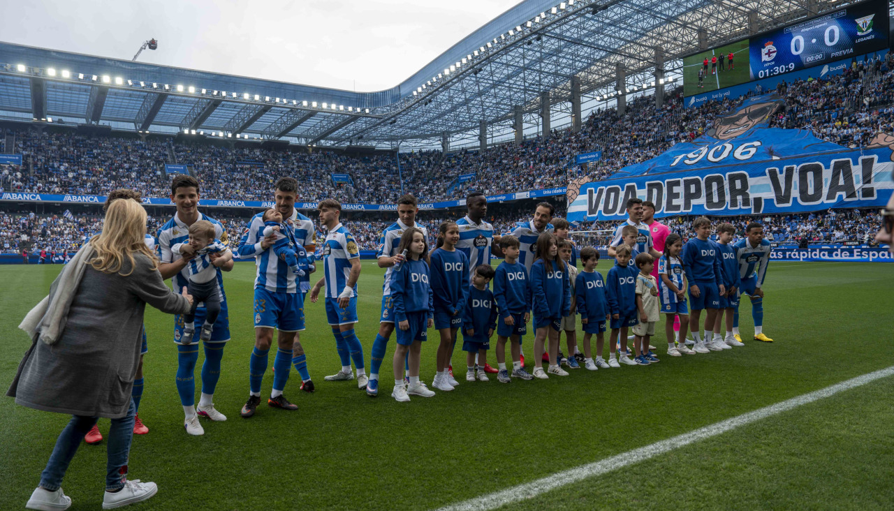 El once de Hidalgo antes del comienzo del partido