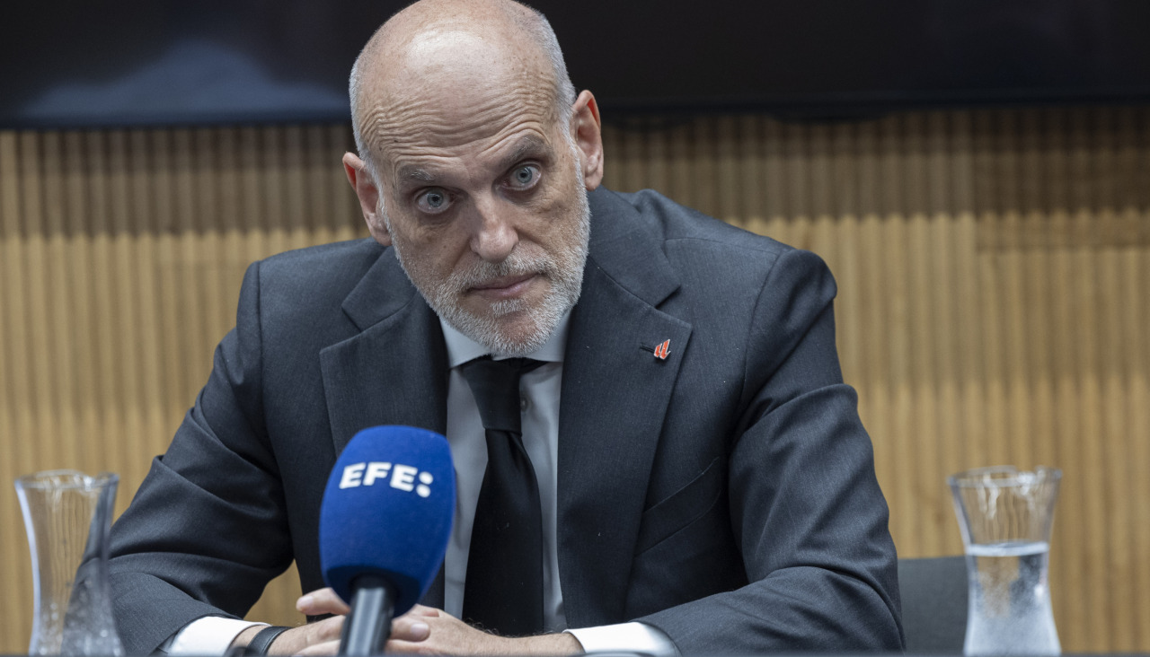 Javier Tebas en una imagen tomada el pasado 29 de abril